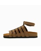 Sandales en cuir Ares sables