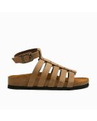 Sandales en cuir Ares sables