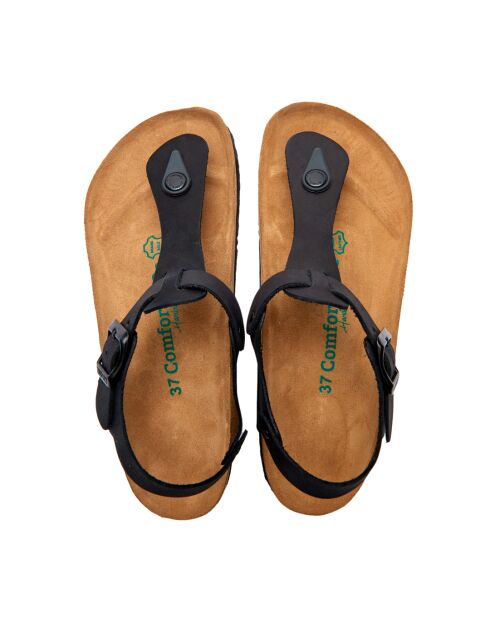 Sandales en cuir Gerda noires