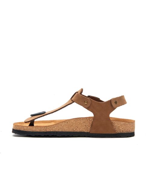 Sandales en cuir Gerda sables
