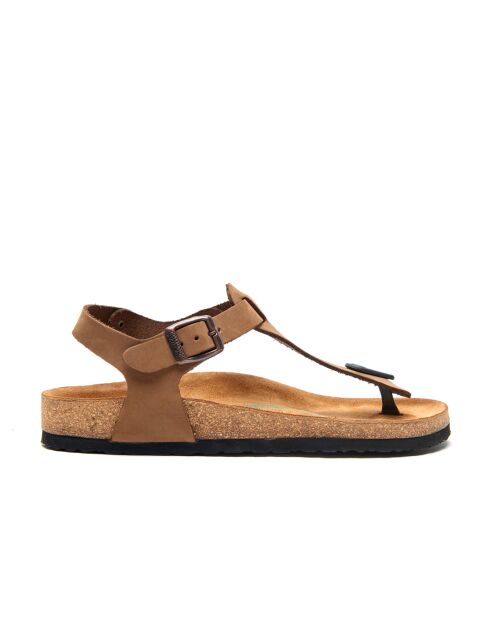 Sandales en cuir Gerda sables
