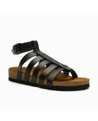 Sandales en cuir Ares noires
