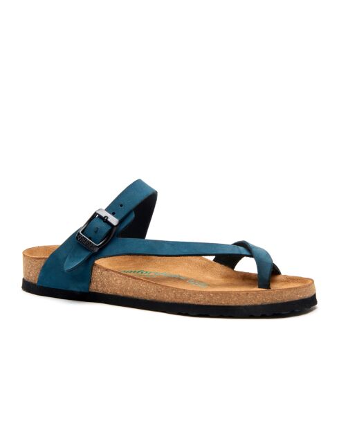 Sandales en cuir Fae marines