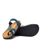 Sandales en cuir Fae marines