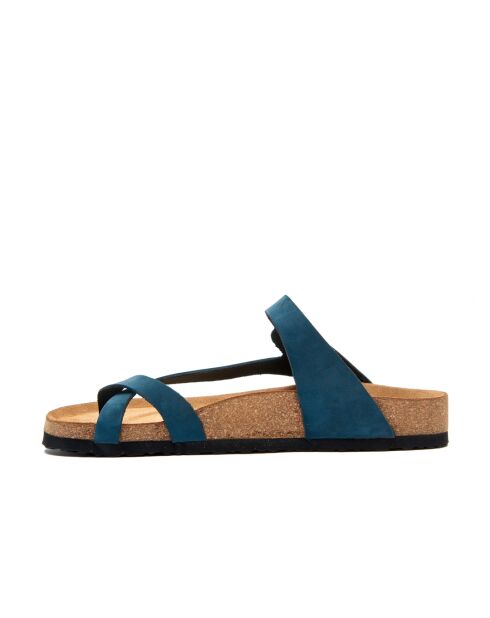 Sandales en cuir Fae marines