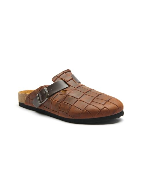 Sabots en cuir Capri-PR marron