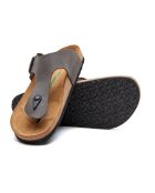 Sandales en cuir Maui grises