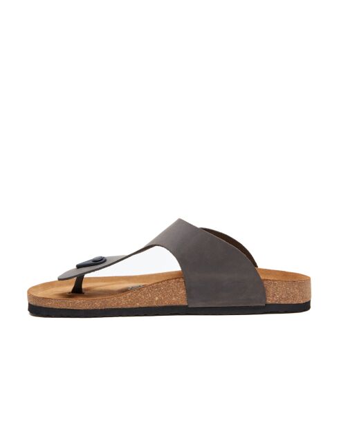 Sandales en cuir Maui grises