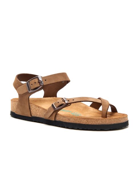 Sandales en cuir Gabriella sables