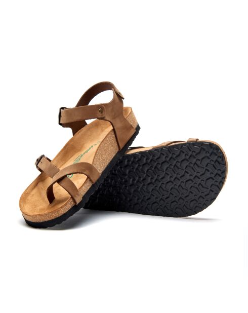 Sandales en cuir Gabriella sables