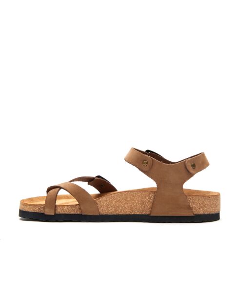 Sandales en cuir Gabriella sables