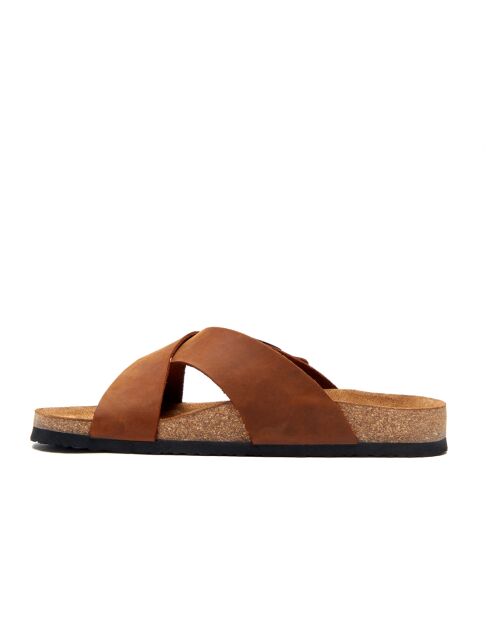 Sandales en cuir Cross brown/crazy