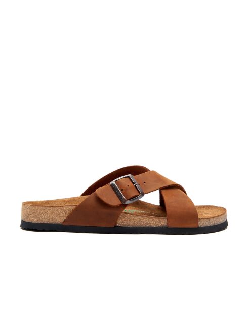 Sandales en cuir Cross brown/crazy