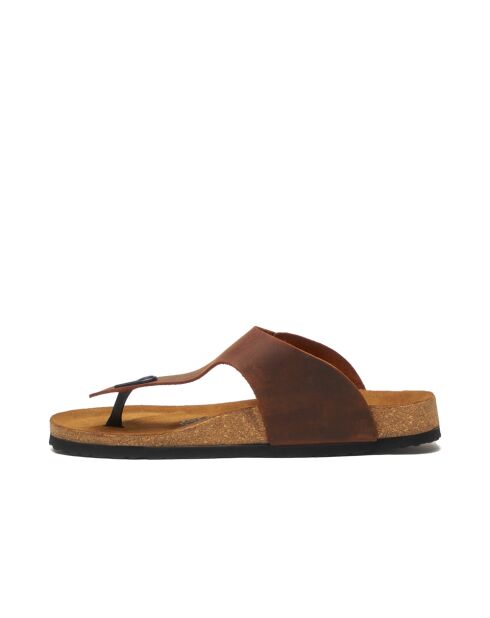 Sandales en cuir Maui brun