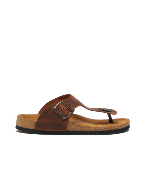 Sandales en cuir Maui brun