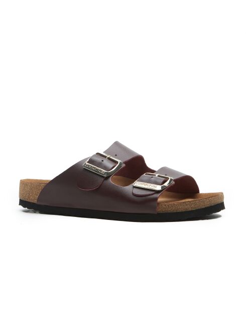 Sandales en cuir Bali bourgogne