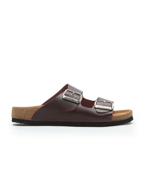 Sandales en cuir Bali bourgogne