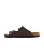 Sandales en cuir Bali bourgogne