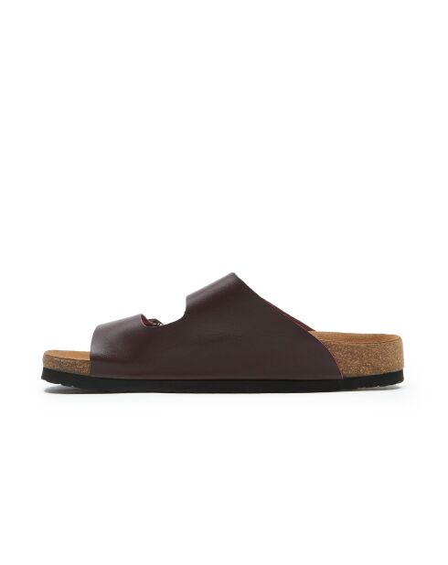 Sandales en cuir Bali bourgogne