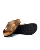 Sandales en cuir Cross tan/crazy