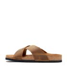 Sandales en cuir Cross tan/crazy