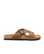Sandales en cuir Cross tan/crazy