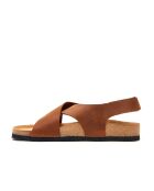 Sandales en cuir Fayette brun