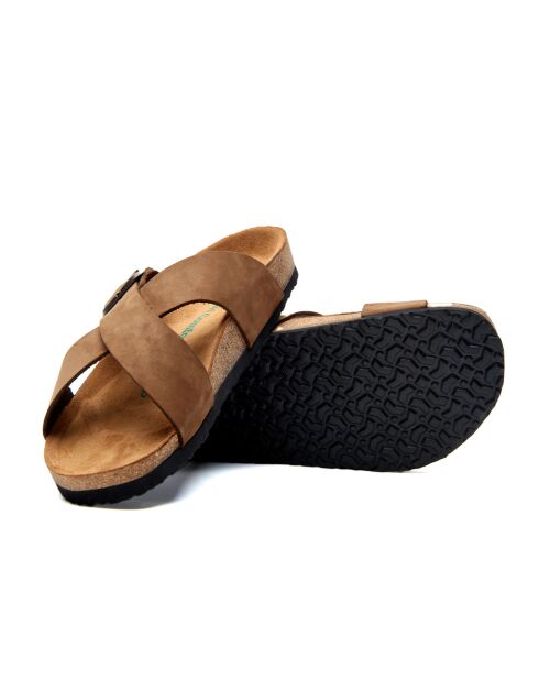 Sandales en cuir Cross sand / nubuck