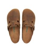 Sabots en cuir Capri tan/crazy