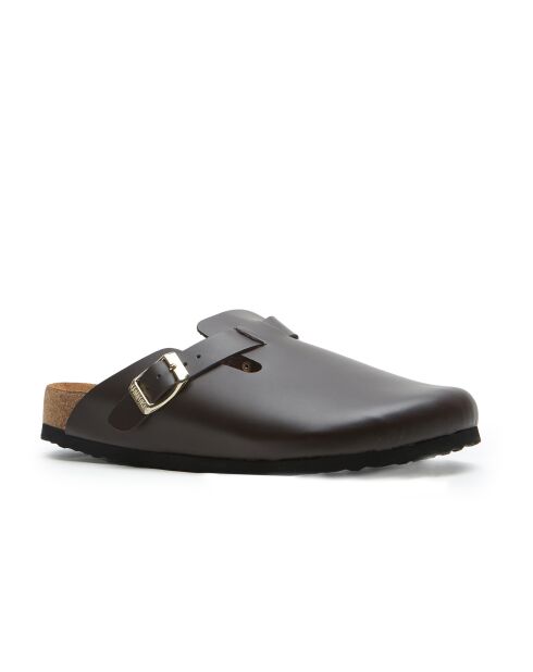 Sabots en cuir Capri brun