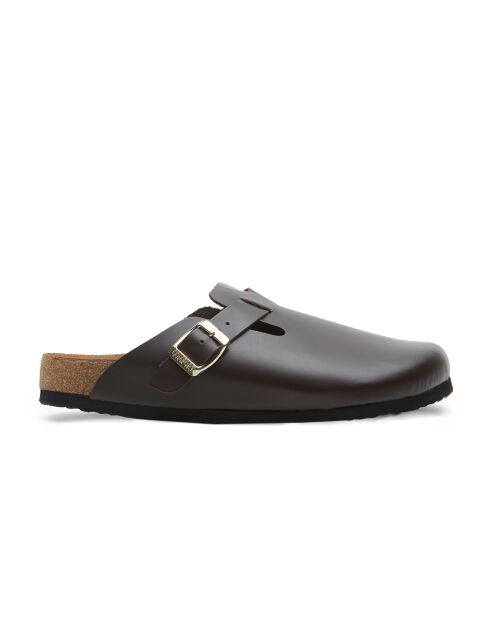 Sabots en cuir Capri brun