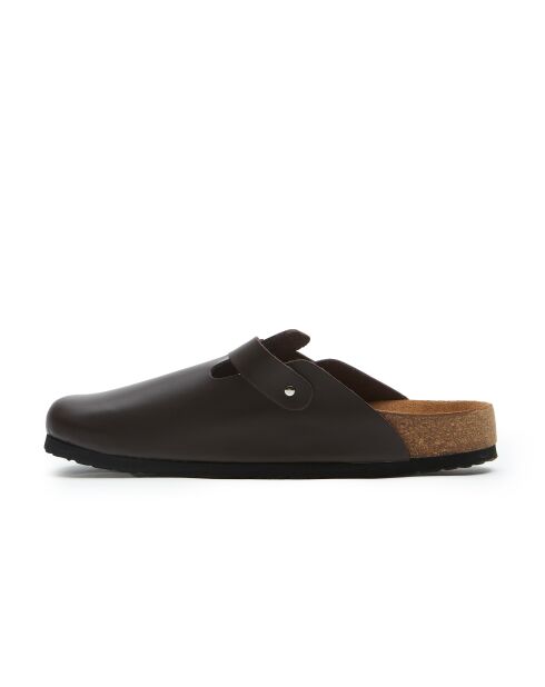 Sabots en cuir Capri brun