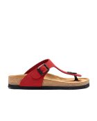 Sandales en cuir Aliz rouges