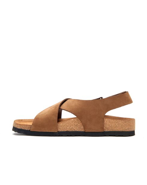 Sandales en cuir Fayette sablees