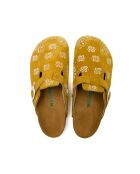 Sabots en cuir Folk Capri jaunes