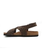 Sandales en cuir Fayette léopard