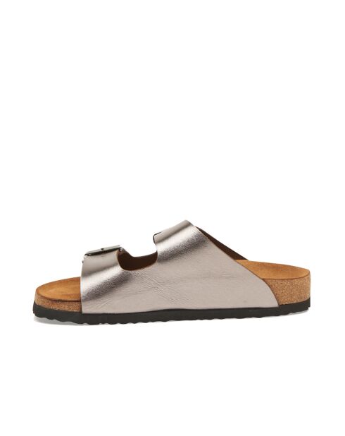 Sandales en cuir Bali platine