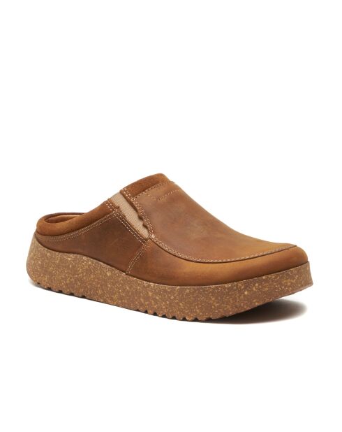 Sabots en cuir Stark brown/crazy