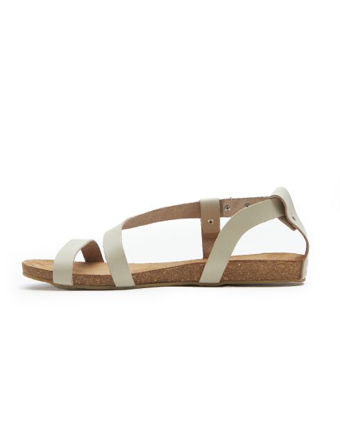 Sandales en cuir Grady beige