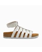 Sandales en cuir Ares blanches