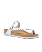 Sandales en cuir Ilva blanches