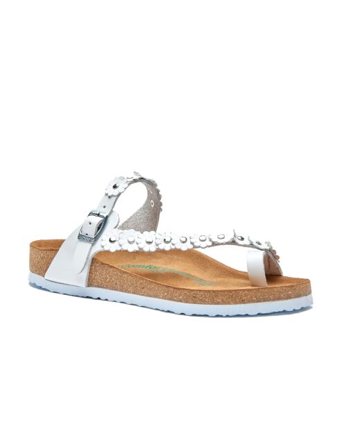 Sandales en cuir Ilva blanches
