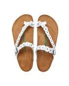 Sandales en cuir Ilva blanches
