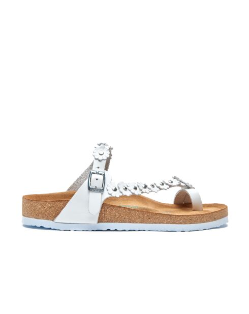 Sandales en cuir Ilva blanches