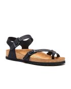 Sandales en cuir Gabriella noires