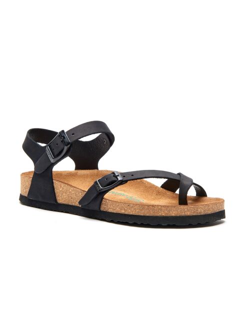 Sandales en cuir Gabriella noires