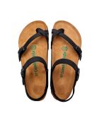 Sandales en cuir Gabriella noires