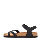 Sandales en cuir Gabriella noires