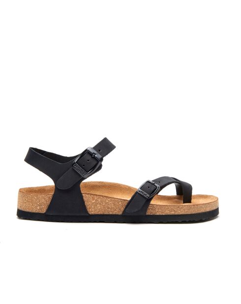 Sandales en cuir Gabriella noires