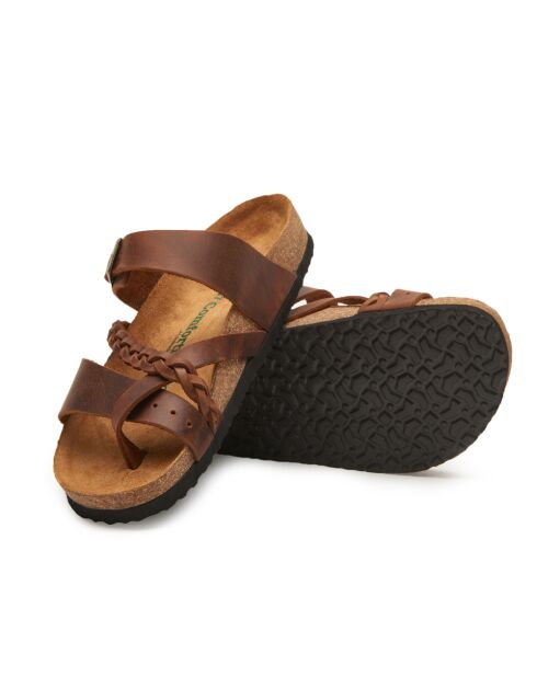 Sandales en cuir Campell brun